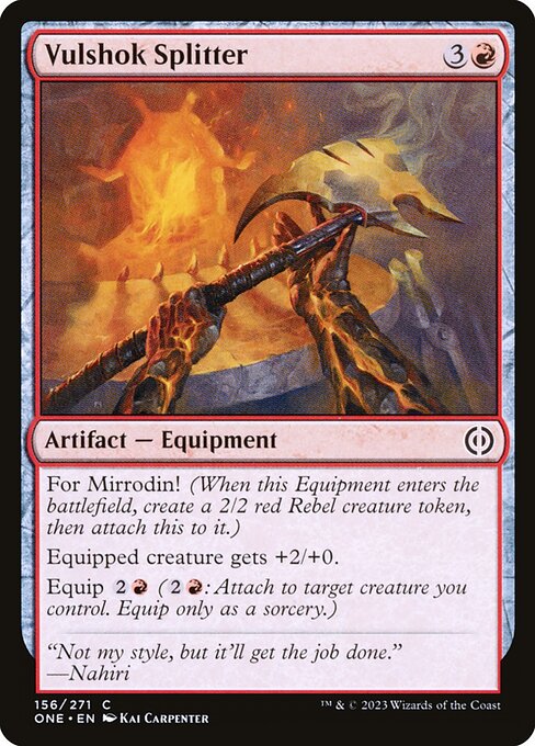 Vulshok Splitter (156) [Phyrexia: All Will Be One]