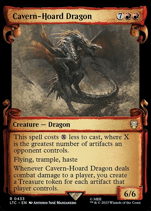 Cavern-Hoard Dragon (433) [Tales of Middle-earth Commander] [Showcase]