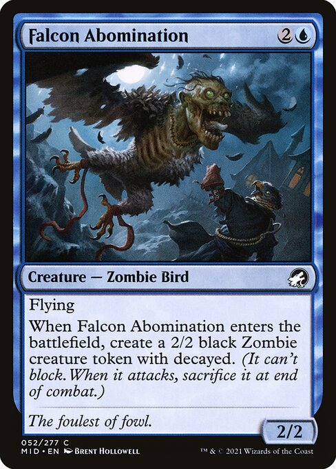 Falcon Abomination (52) [Innistrad: Midnight Hunt]