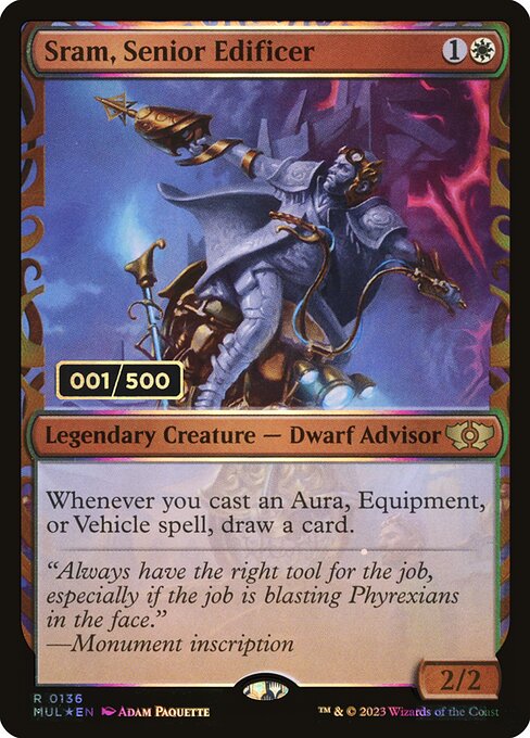 Sram, Senior Edificer (136z) [Multiverse Legends] [Showcase]
