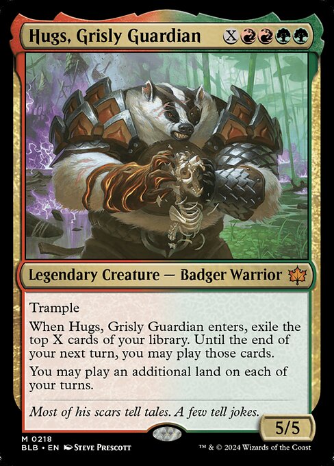 Hugs, Grisly Guardian (218) [Bloomburrow]