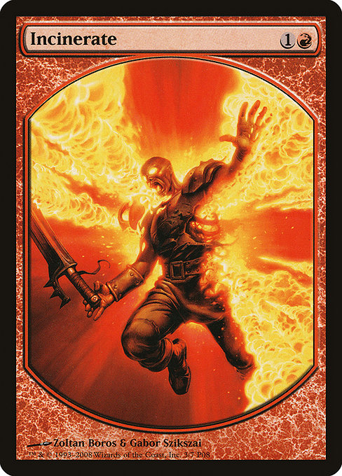 Incinerate (3) [Magic Player Rewards 2008]