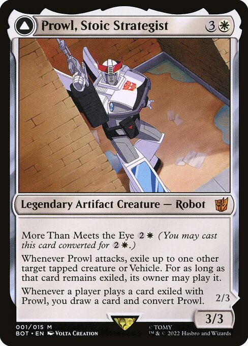 Prowl, Stoic Strategist // Prowl, Pursuit Vehicle (1) [Transformers]