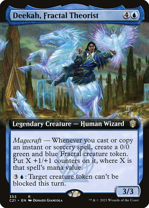 Deekah, Fractal Theorist (353) [Commander 2021] [Extended Art]