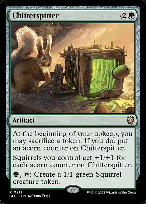 Chitterspitter (211) [Bloomburrow Commander]