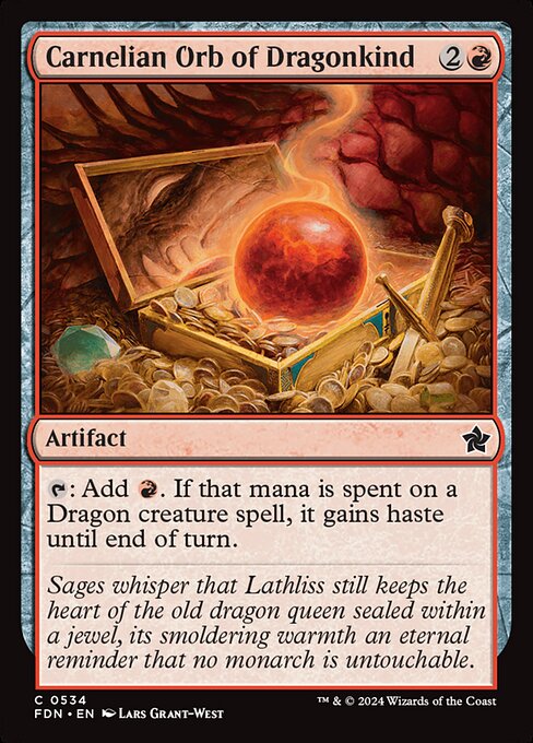 Carnelian Orb of Dragonkind (534) [Foundations]