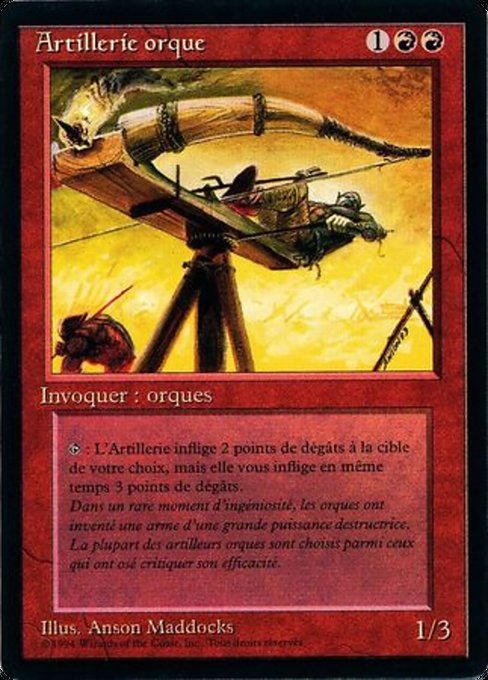 Orcish Artillery (168) [Foreign Black Border]