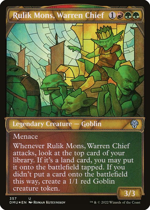 Rulik Mons, Warren Chief (357) [Dominaria United] [Showcase]