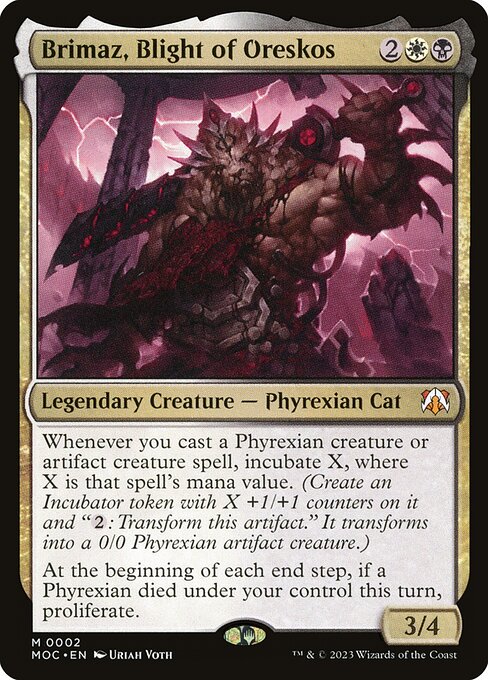 Brimaz, Blight of Oreskos (2) [March of the Machine Commander]