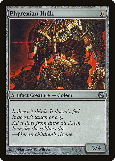 Phyrexian Hulk (306★) [Ninth Edition]
