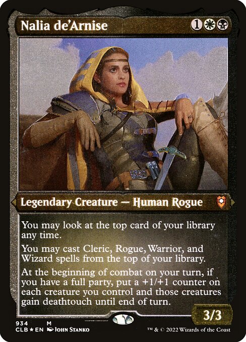 Nalia de'Arnise (934) [Commander Legends: Battle for Baldur's Gate] [Etched]