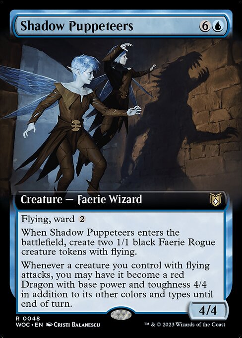 Shadow Puppeteers (48) [Wilds of Eldraine Commander] [Extended Art]