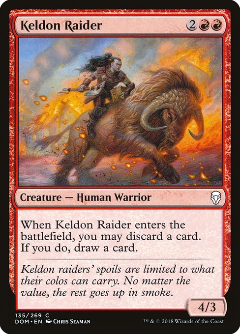 Keldon Raider (135) [Dominaria]