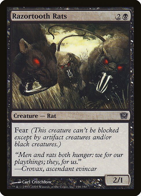 Razortooth Rats (158★) [Ninth Edition]