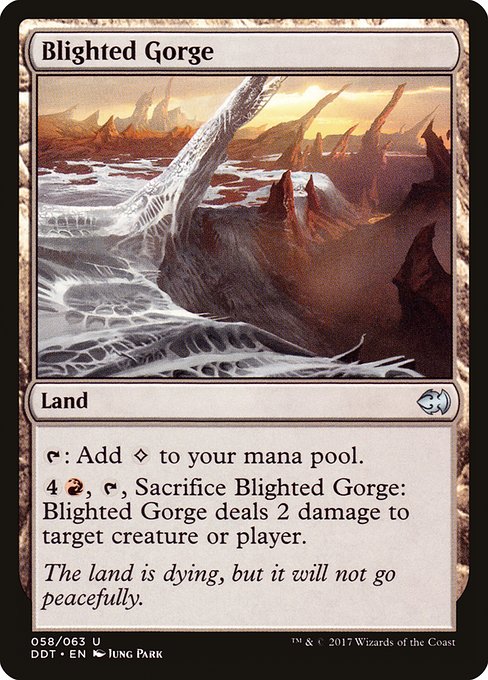 Blighted Gorge (58) [Duel Decks: Merfolk vs. Goblins]