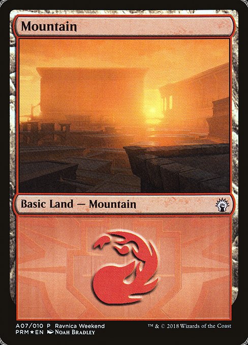 Mountain (A07) [GRN Ravnica Weekend]