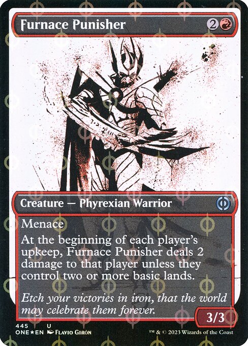 Furnace Punisher (445) [Phyrexia: All Will Be One] [Showcase]