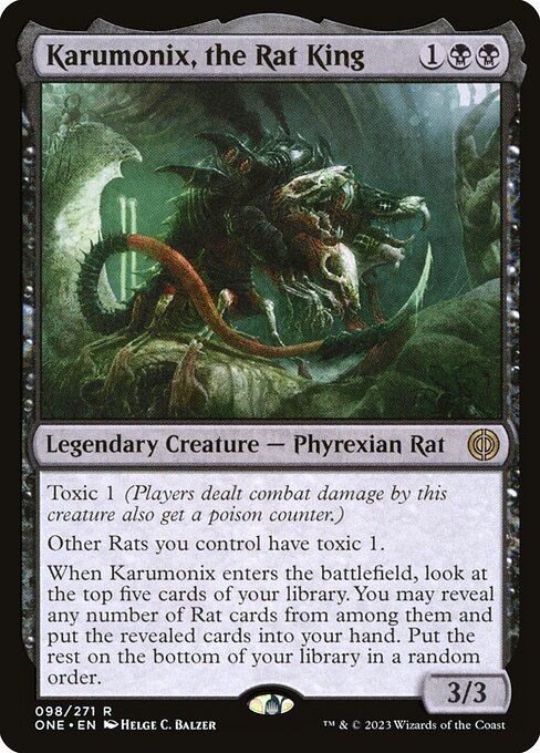 Karumonix, the Rat King (98) [Phyrexia: All Will Be One]