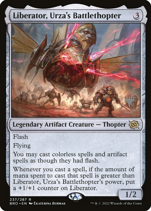 Liberator, Urza's Battlethopter (237p) [The Brothers' War Promos]