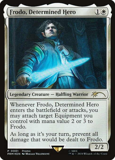 Frodo, Determined Hero (1) [Tales of Middle-earth Deluxe Commander Kit]