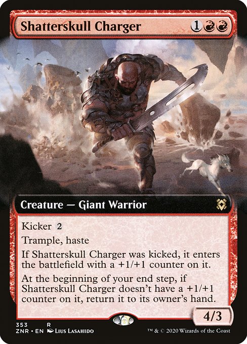 Shatterskull Charger (353) [Zendikar Rising] [Extended Art]