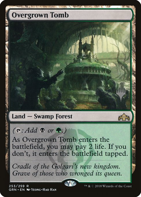 Overgrown Tomb (253p) [Guilds of Ravnica Promos]