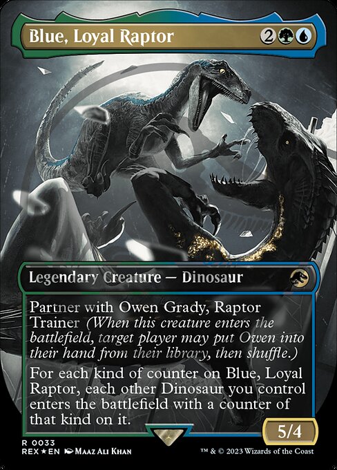 Blue, Loyal Raptor (33) [Jurassic World Collection] [Borderless]