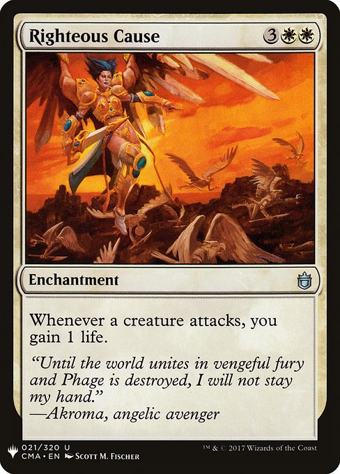 Righteous Cause (CMA-21) [The List]