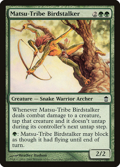 Matsu-Tribe Birdstalker (137) [Saviors of Kamigawa]