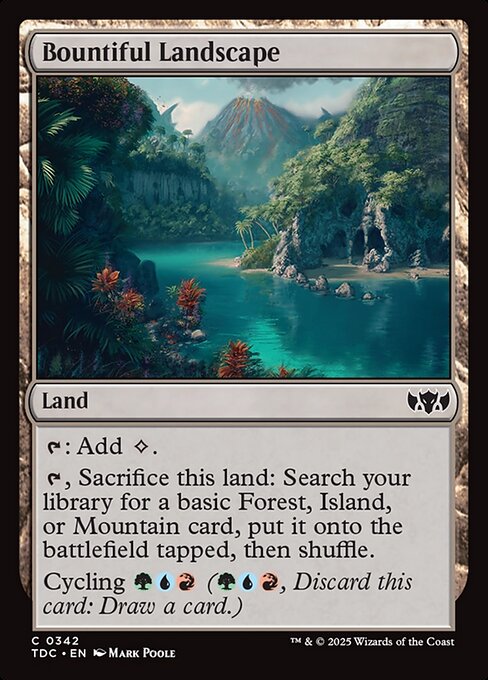 Bountiful Landscape (342) [Tarkir: Dragonstorm Commander]