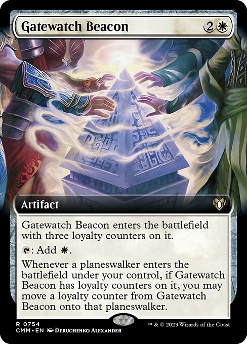 Gatewatch Beacon (754) [Commander Masters] [Extended Art]