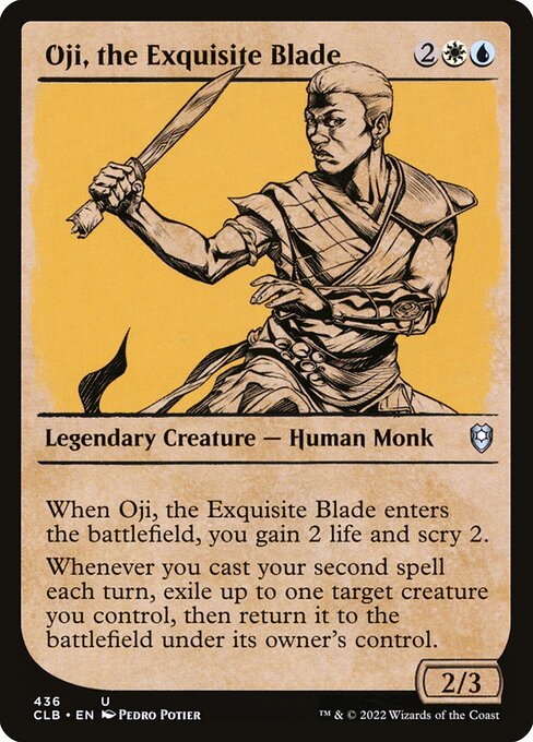 Oji, the Exquisite Blade (436) [Commander Legends: Battle for Baldur's Gate] [Showcase]