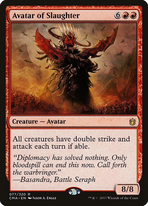Avatar of Slaughter (77) [Commander Anthology]