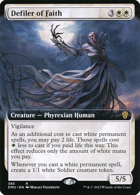 Defiler of Faith (385) [Dominaria United] [Extended Art]