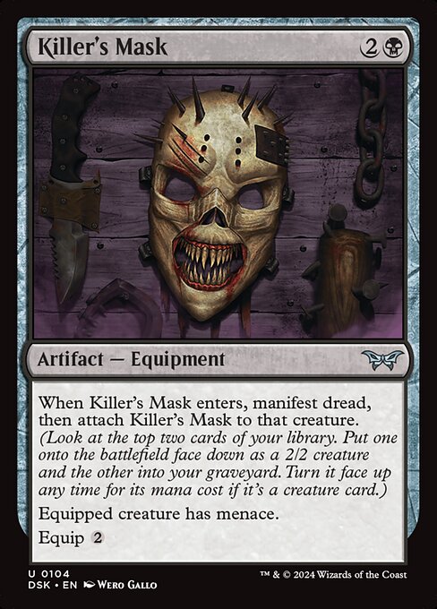 Killer's Mask (104) [Duskmourn: House of Horror]