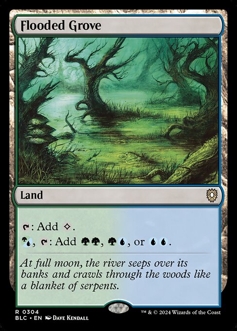 Flooded Grove (304) [Bloomburrow Commander]