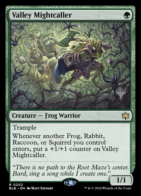 Valley Mightcaller (202p) [Bloomburrow Promos]