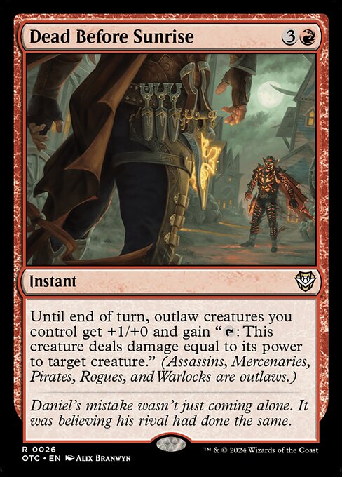 Dead Before Sunrise (26) [Outlaws of Thunder Junction Commander]