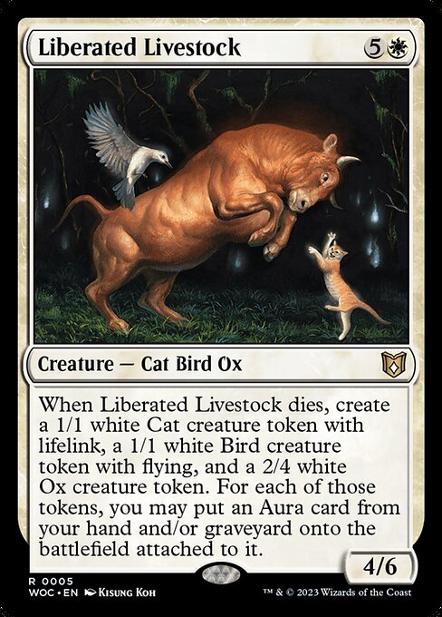 Liberated Livestock (5) [Wilds of Eldraine Commander]