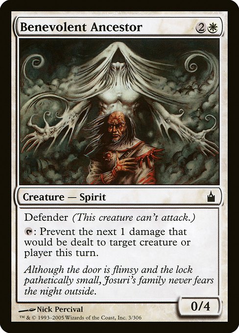 Benevolent Ancestor (3) [Ravnica: City of Guilds]