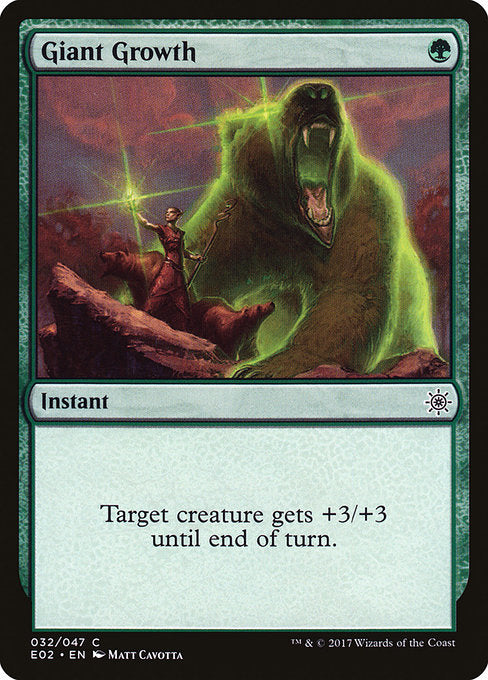 Giant Growth (32) [Explorers of Ixalan]
