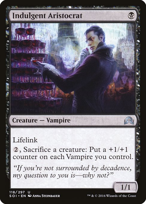 Indulgent Aristocrat (118) [Shadows over Innistrad]