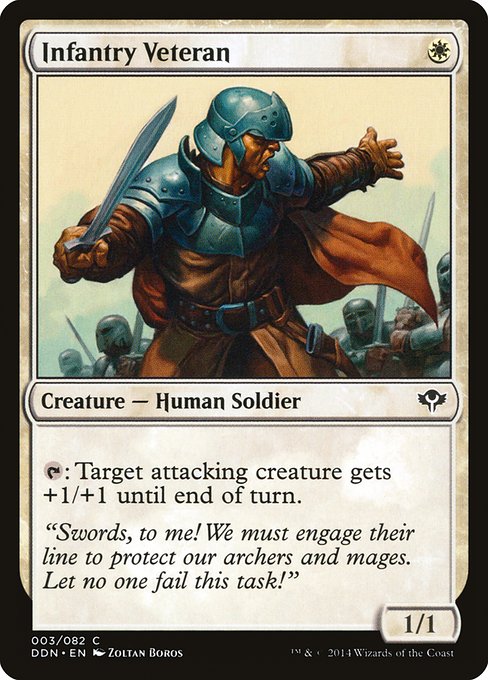 Infantry Veteran (3) [Duel Decks: Speed vs. Cunning]