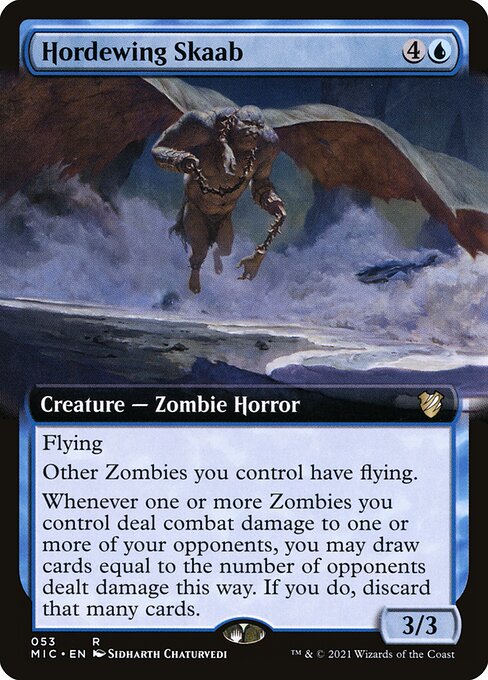 Hordewing Skaab (53) [Midnight Hunt Commander] [Extended Art]