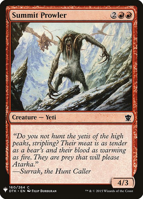 Summit Prowler (DTK-160) [The List]