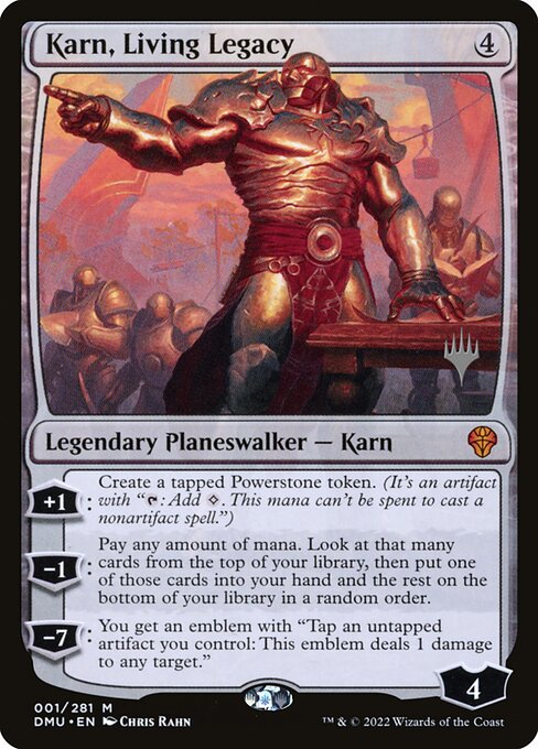 Karn, Living Legacy (1p) [Dominaria United Promos]