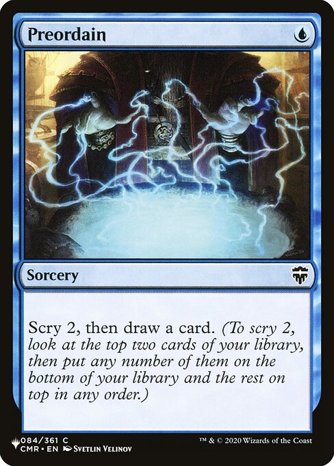 Preordain (CMR-84) [The List]