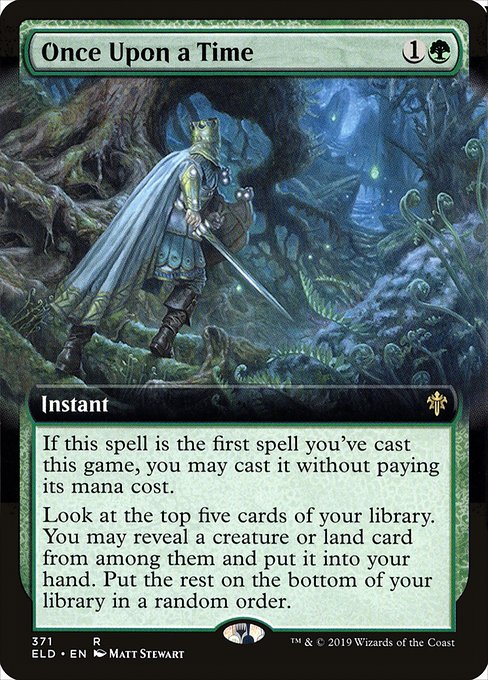 Once Upon a Time (371) [Throne of Eldraine] [Extended Art]