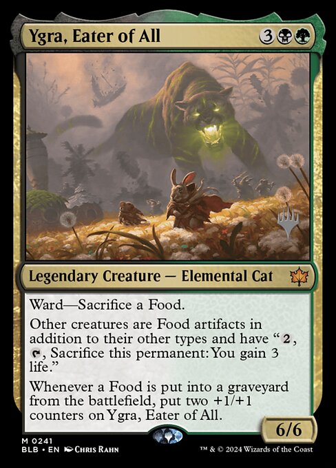 Ygra, Eater of All (241p) [Bloomburrow Promos]
