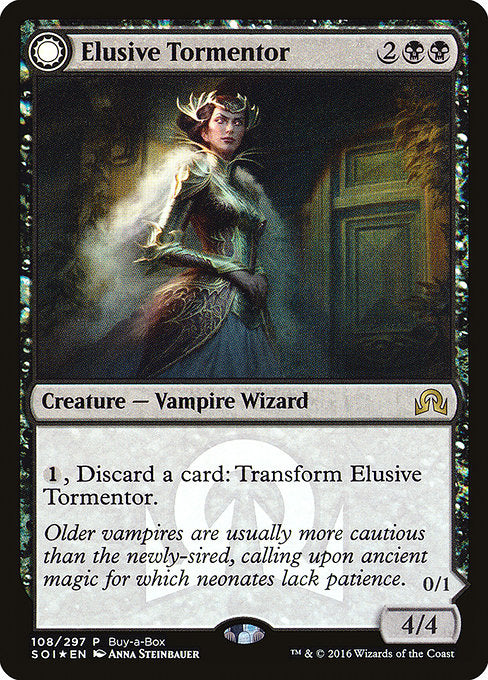 Elusive Tormentor // Insidious Mist (108) [Shadows over Innistrad Promos]